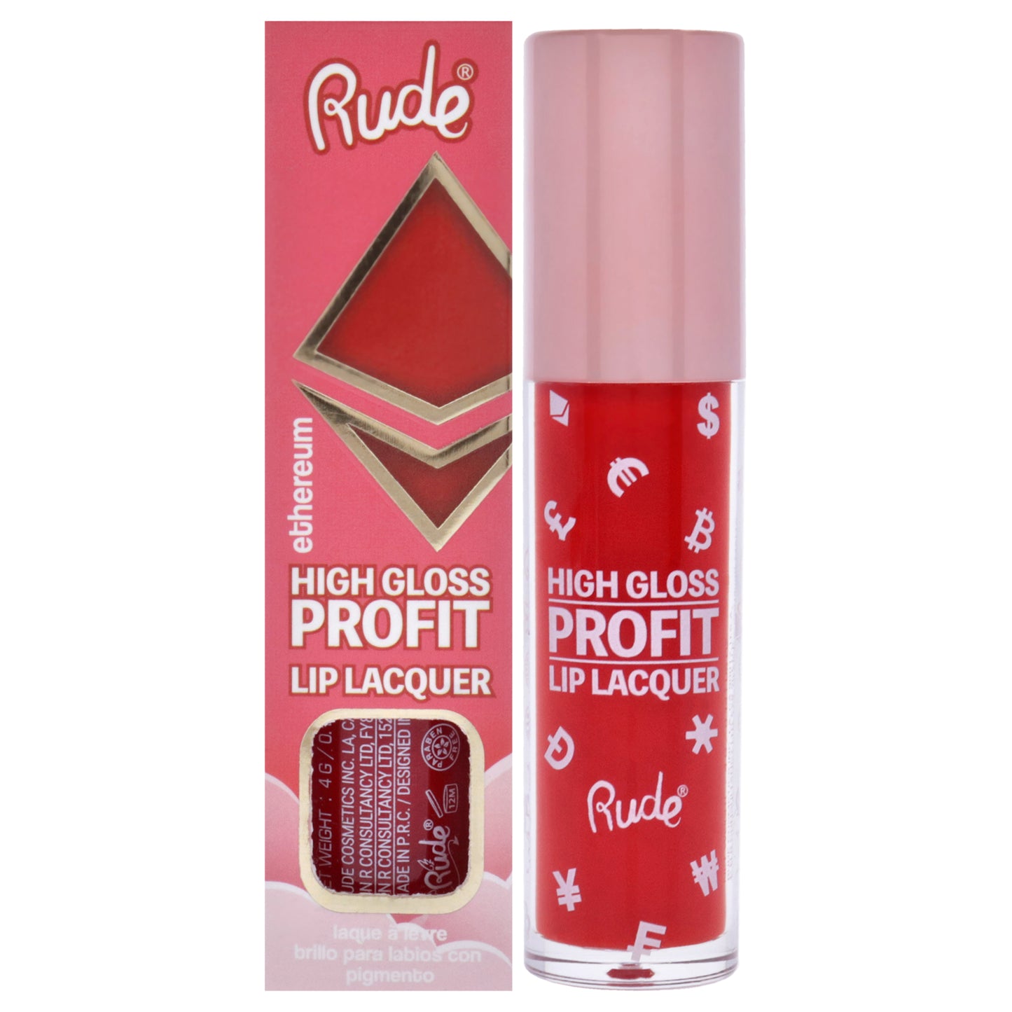 Rude Cosmetics High Gloss Profit Lip Lacquer