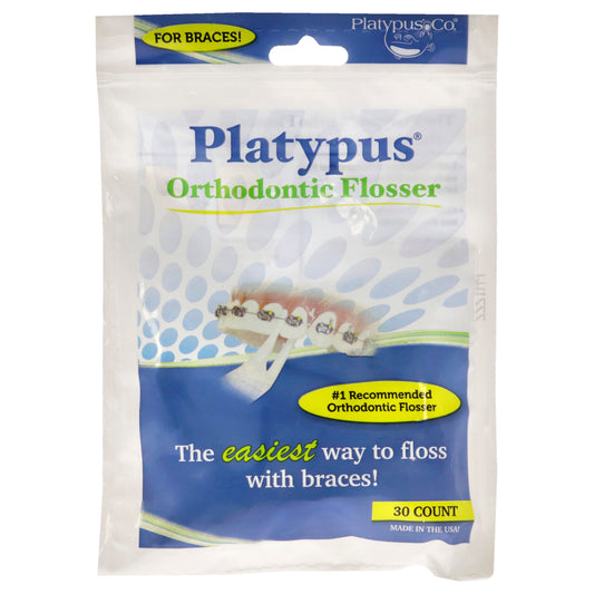 Orthodontic Flossers by Platypus for Unisex - 30 Count Floss