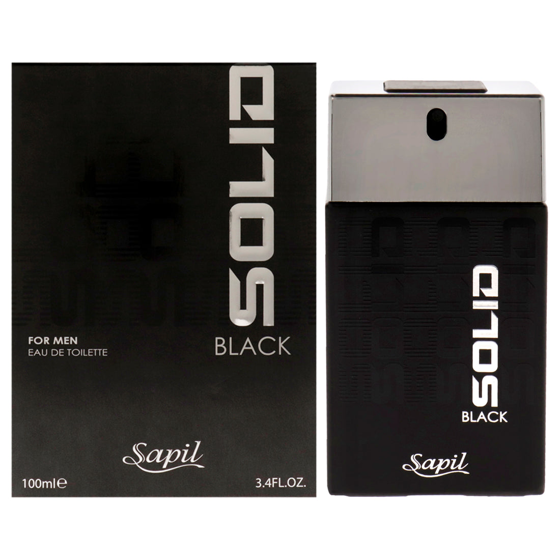 Solid Black by Sapil for Men - 3.4 oz EDT Spray