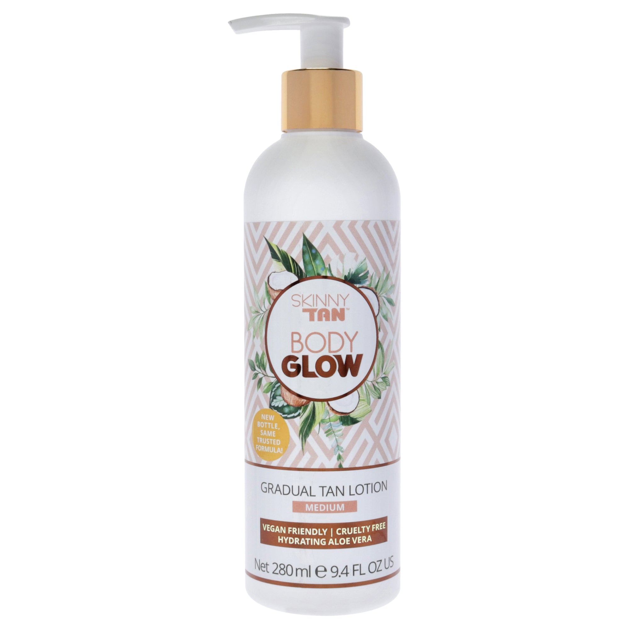 Body Glow Gradual Tan Lotion - Medium by Skinny Tan for Unisex - 9.4oz Lotion
