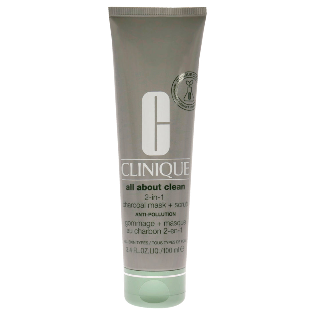 All About Clean 2-In-1 Charcoal Mask Plus Scrub by Clinique for Women - 3.4 oz Scrub