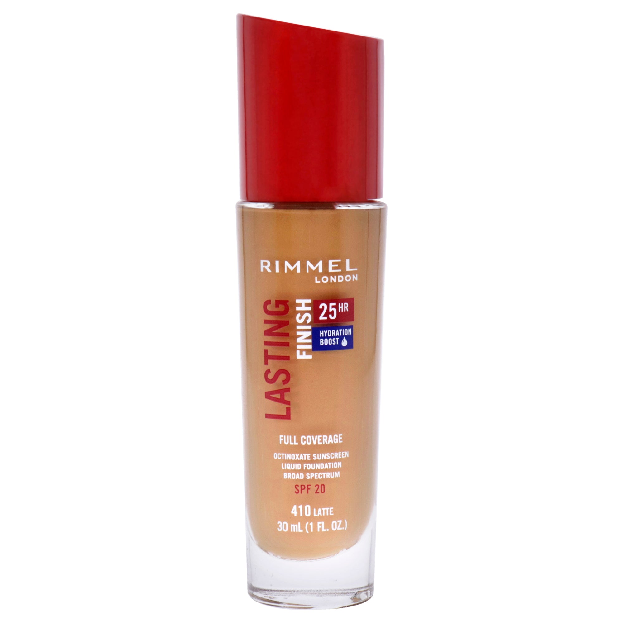 Lasting Finish 25Hr Full Coverage Foundation SPF 20 - 410 Latte by CoverGirl for Women - 1 oz Foundation