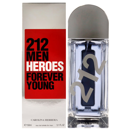 212 Heroes Forever Young by Carolina Herrera for Men - 5.1 oz EDT Spray