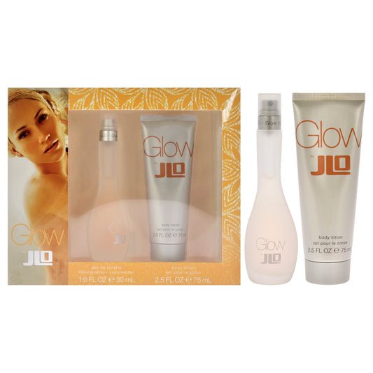 Glow by Jennifer Lopez for Women - 2 Pc Gift Set 1oz EDT Spray, 2.5oz Body Lotion