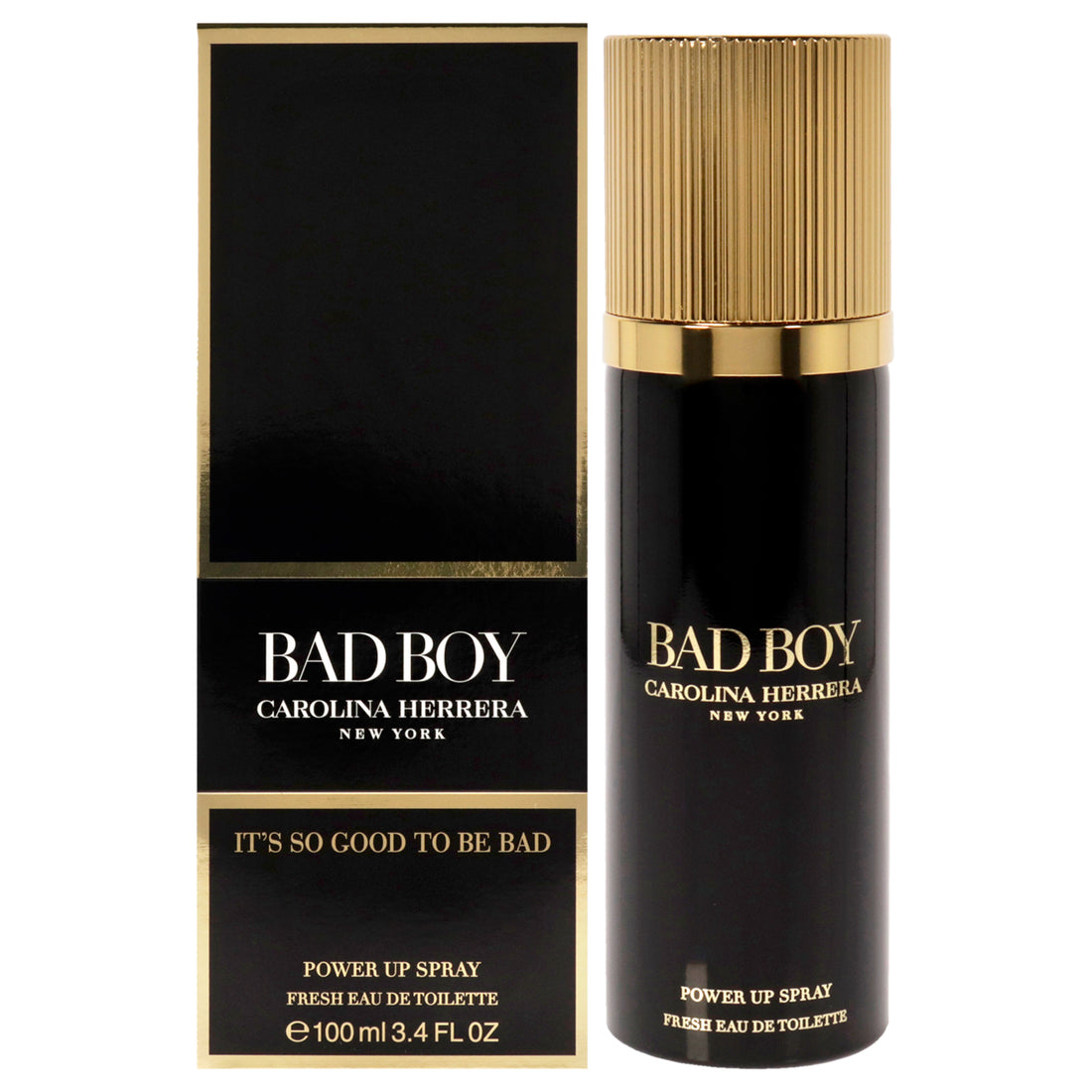 Bad Boy Power Up Spray by Carolina Herrera for Men - 3.4 oz EDT Spray