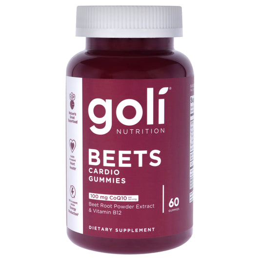 Beet Cardio Gummies by Goli for Unisex - 60 Count Dietary Supplement