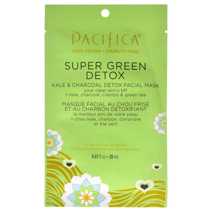Super Green Detox Kale and Charcoal Detox Facial Mask