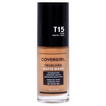 TruBlend Matte Made Liquid Foundation - T15 Golden Honey by CoverGirl for Women - 1 oz Foundation