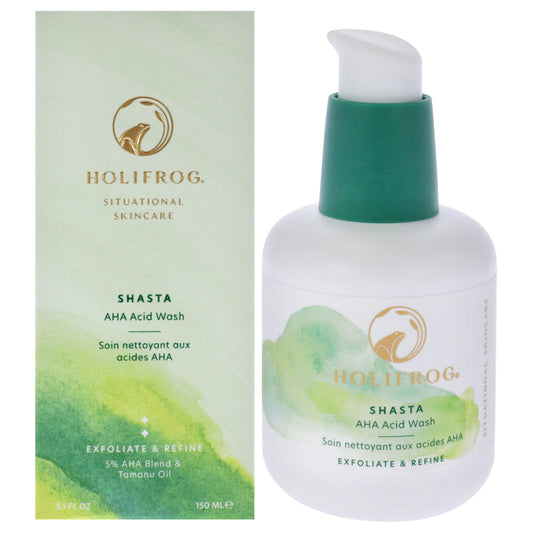 Shasta AHA Acid Wash by HoliFrog for Women - 5.1 oz Cleanser