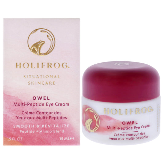 Owel Mulit-Peptide Eye Cream by HoliFrog for Women - 0.5 oz Cream
