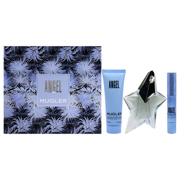 Angel by Thierry Mugler for Women - 3 Pc Gift Set 0.8oz EDP Spray, 0.1oz Perfuming Pen, 1.7oz Body Lotion