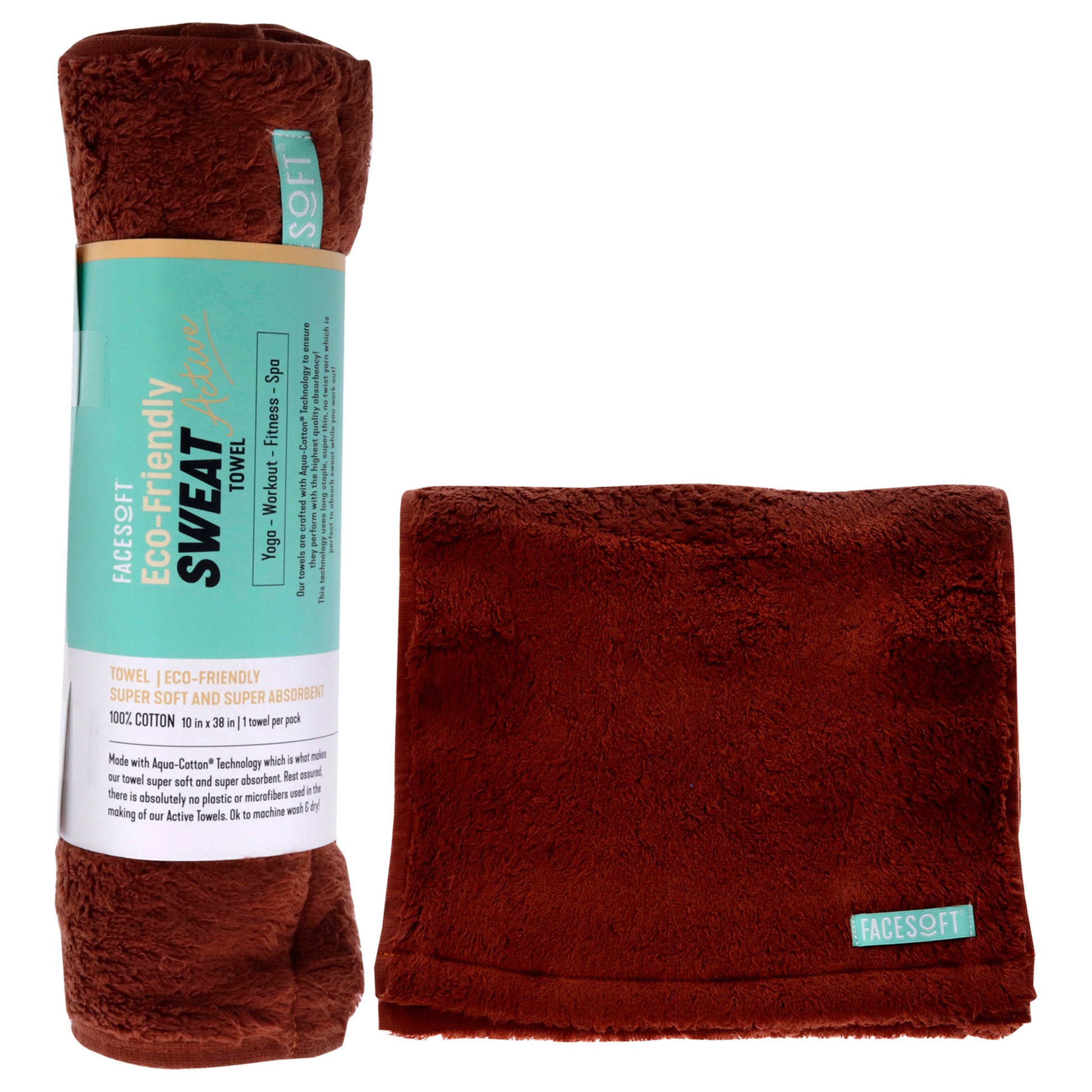 Facesoft Eco Sweat Active Towel - Aqua