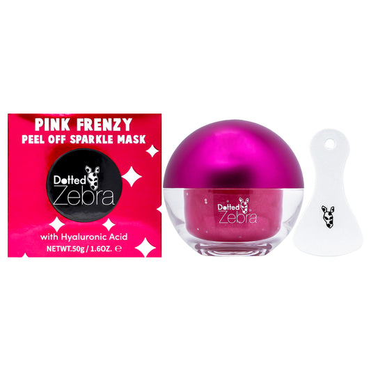 Peel Off Sparkle Mask - Pink Frenzy by Dotted Zebra for Women - 1.6 oz Mask