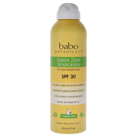Sheer Zinc Sunscreen Spray SPF 30