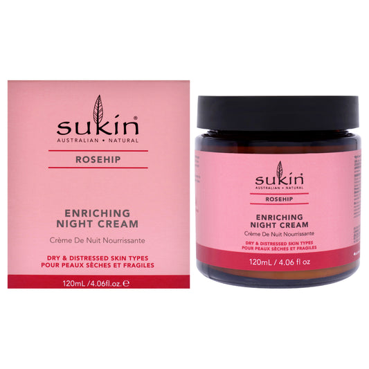Rosehip Enriching Night Cream by Sukin for Women - 4.06 oz Cream