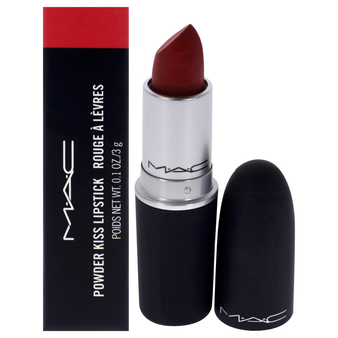 Powder Kiss Lipstick - 935 Ruby New by MAC for Women - 0.1 oz Lipstick