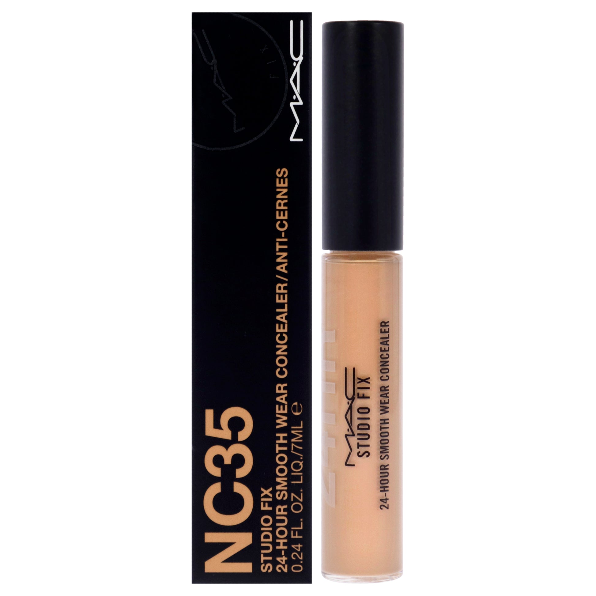 Studio Fix 24 Hour Smooth Wear Concealer - NC35 by MAC for Women - 0.24 oz Concealer