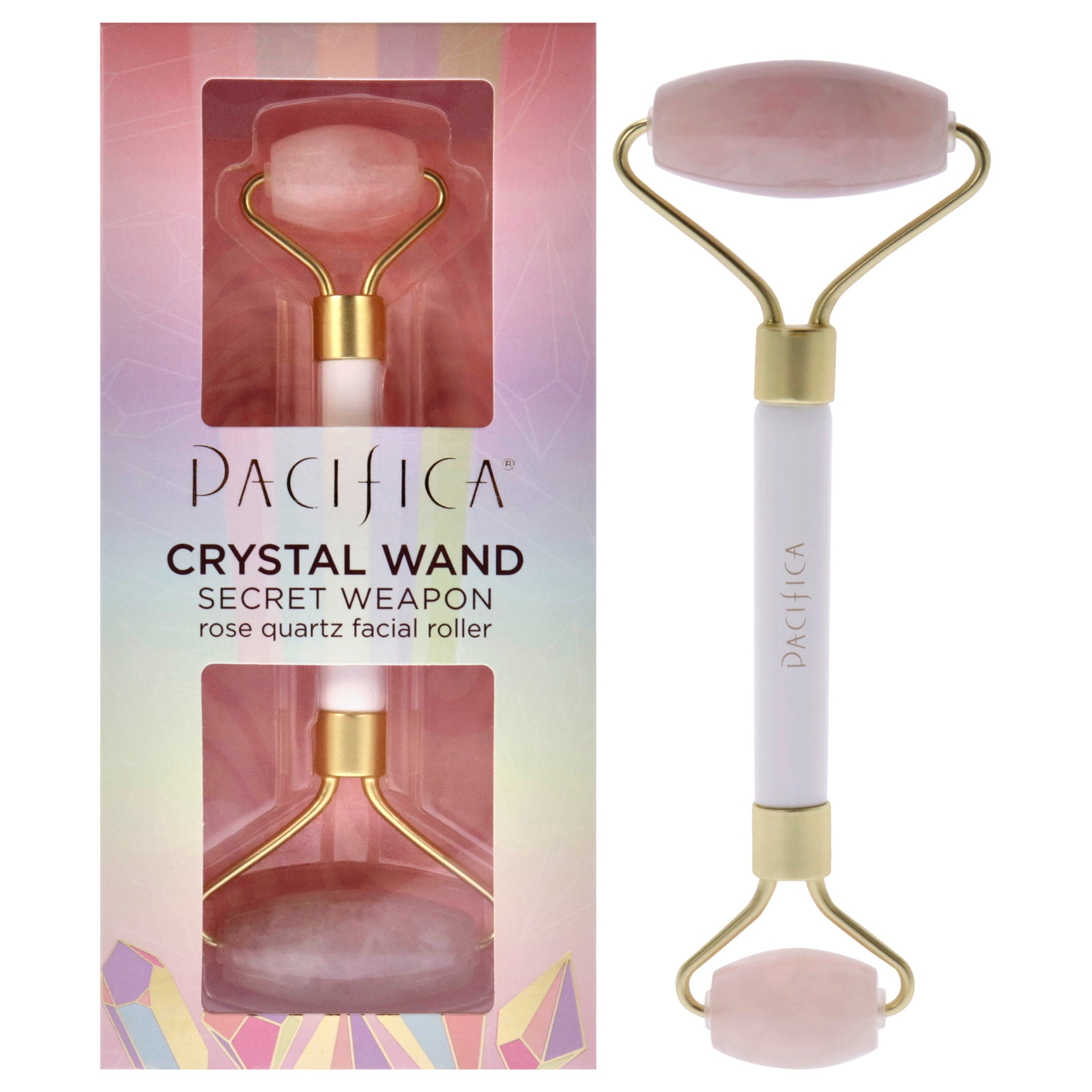 Crystal Wand Rose Quartz Facial Roller