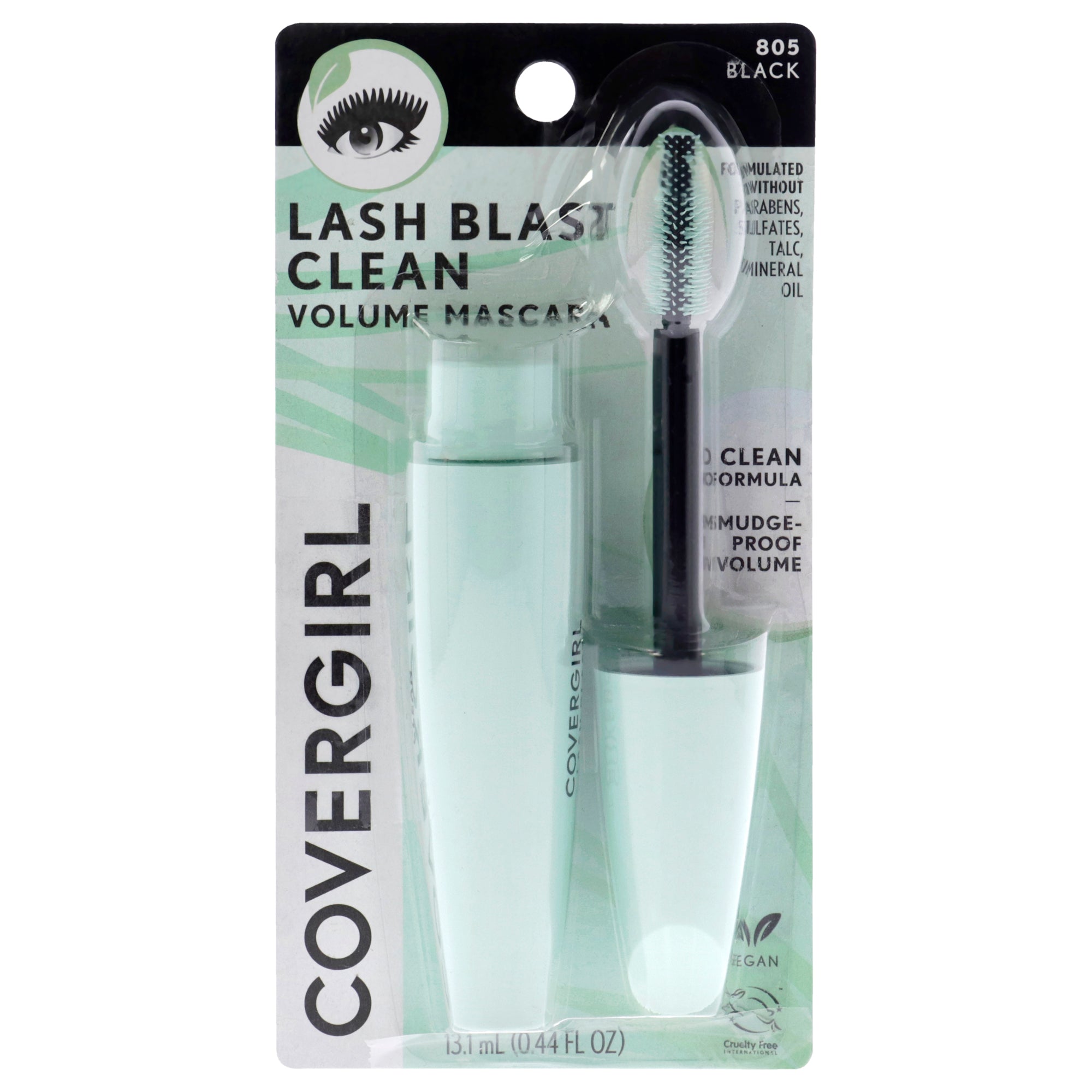 Lash Blast Clean Volume Mascara - 805 Black by CoverGirl for Women - 0.44 oz Mascara