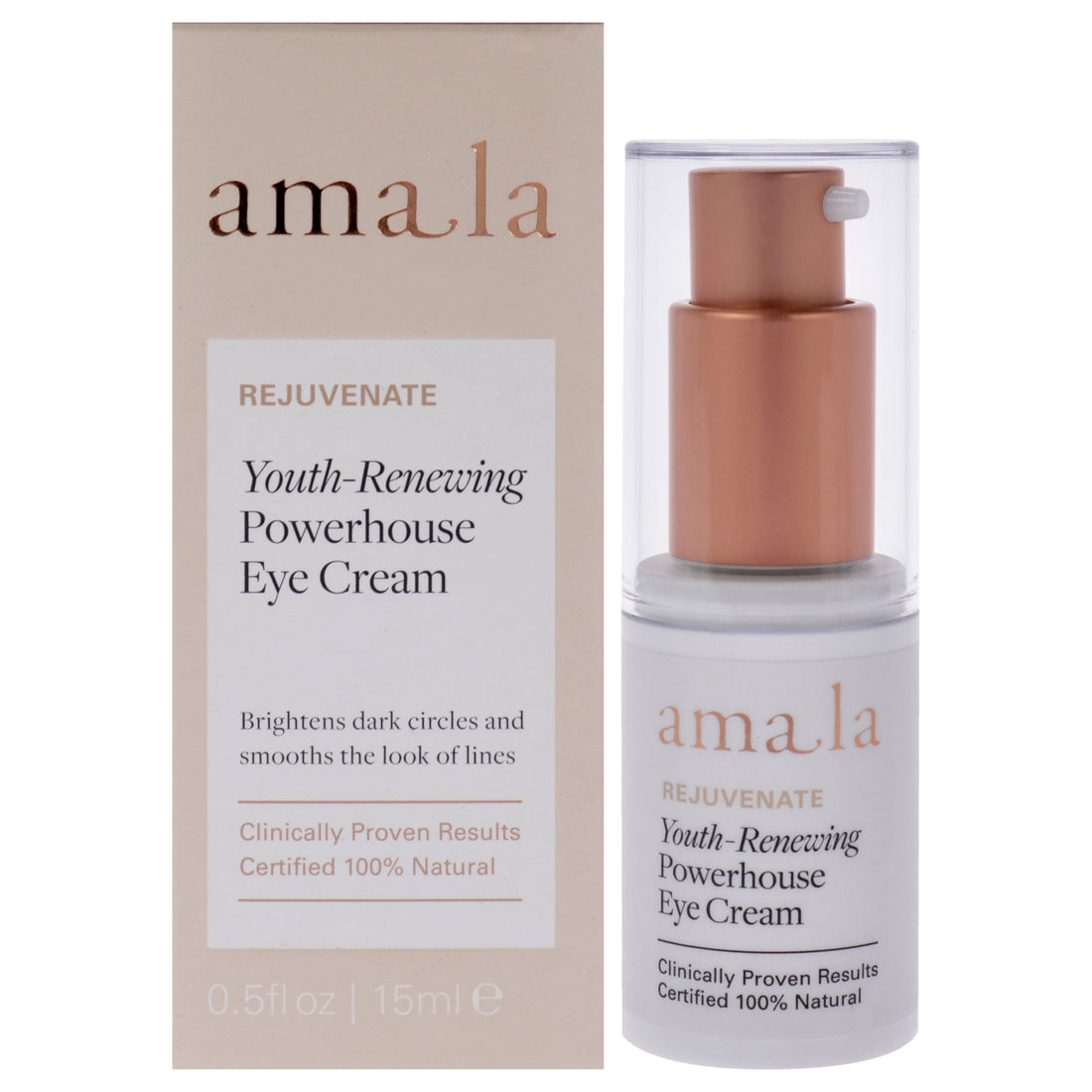 Youth-Renewing Powerhouse Eye Cream by Amala for Women - 0.5 oz Cream