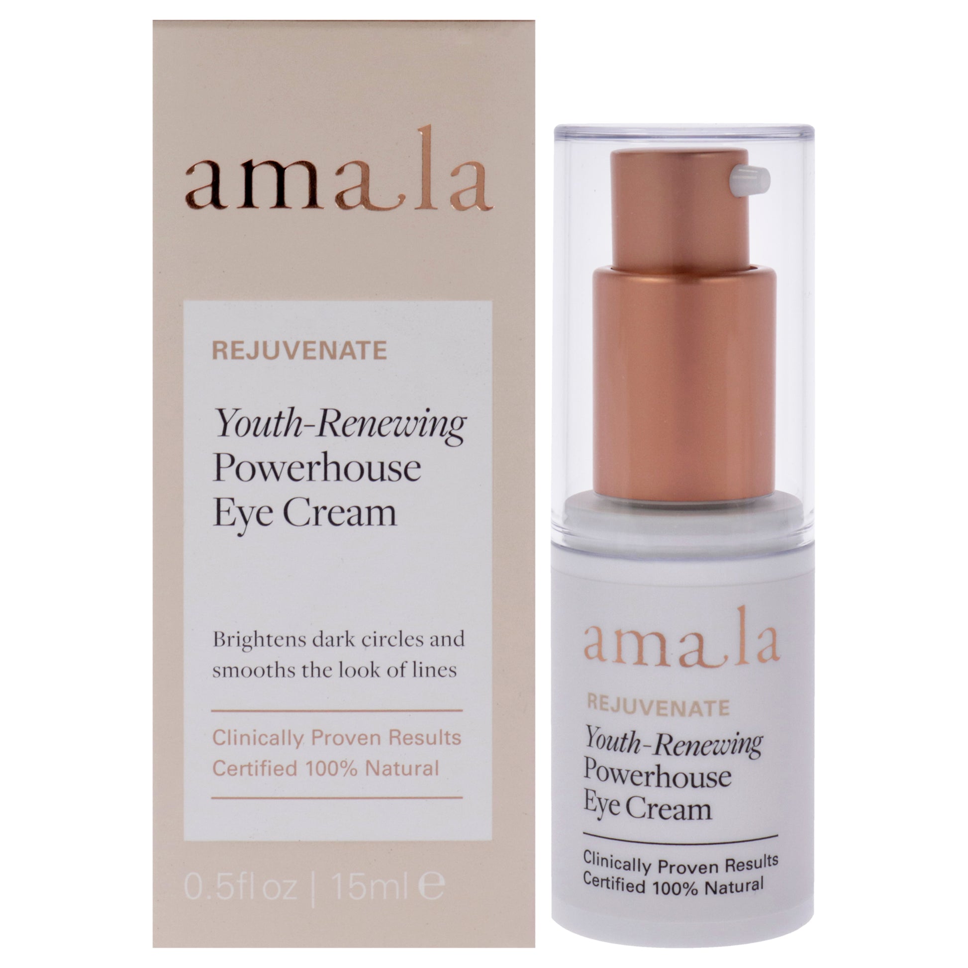 Youth-Renewing Powerhouse Eye Cream by Amala for Women - 0.5 oz Cream