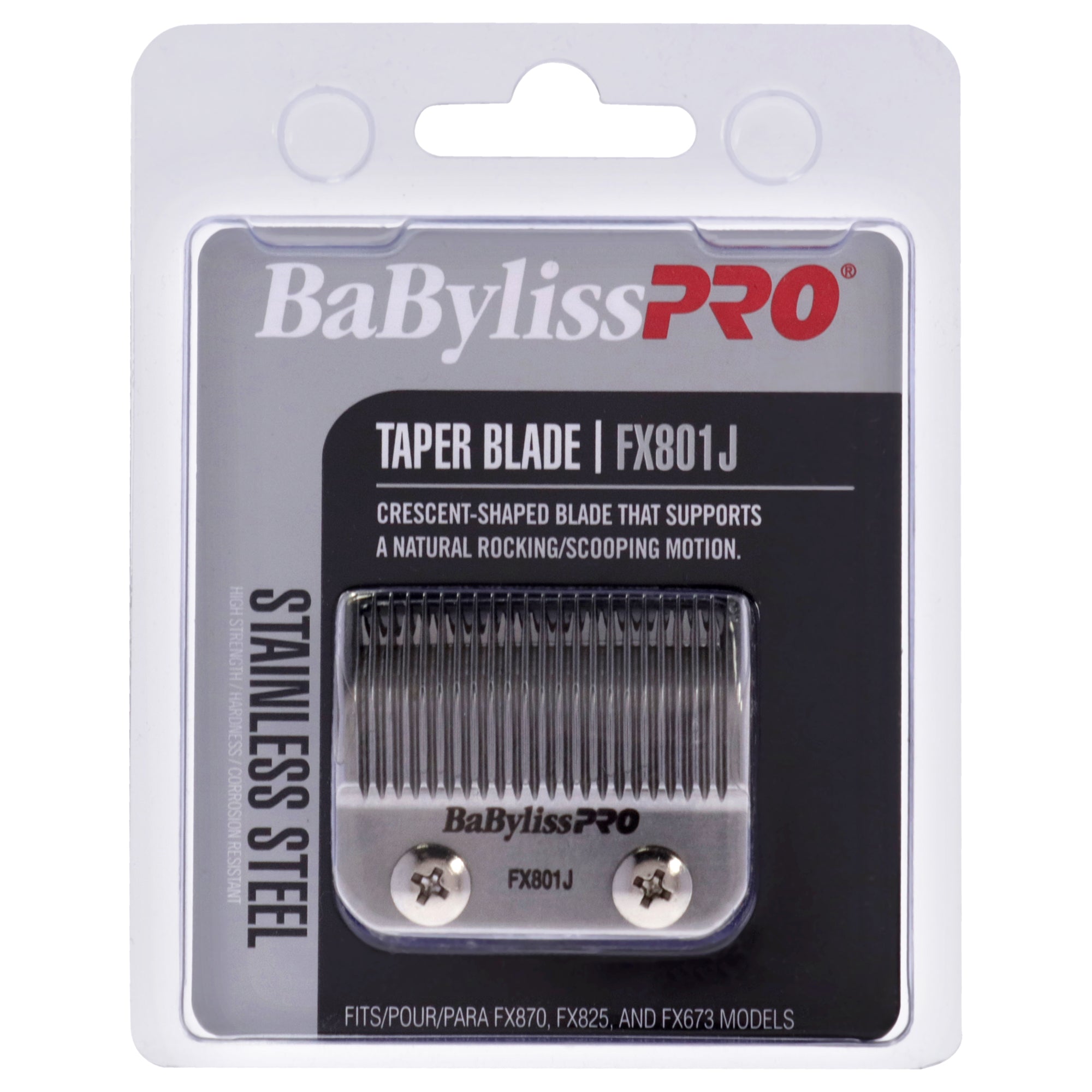 Stainless Steel Taper Blade - FX801J by BaBylissPRO for Men - 1 Pc Blade