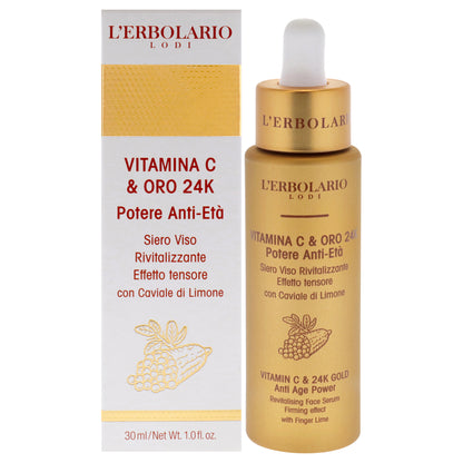Vitamin C and 24K Gold Anti Age Power Revitalising Face Serum