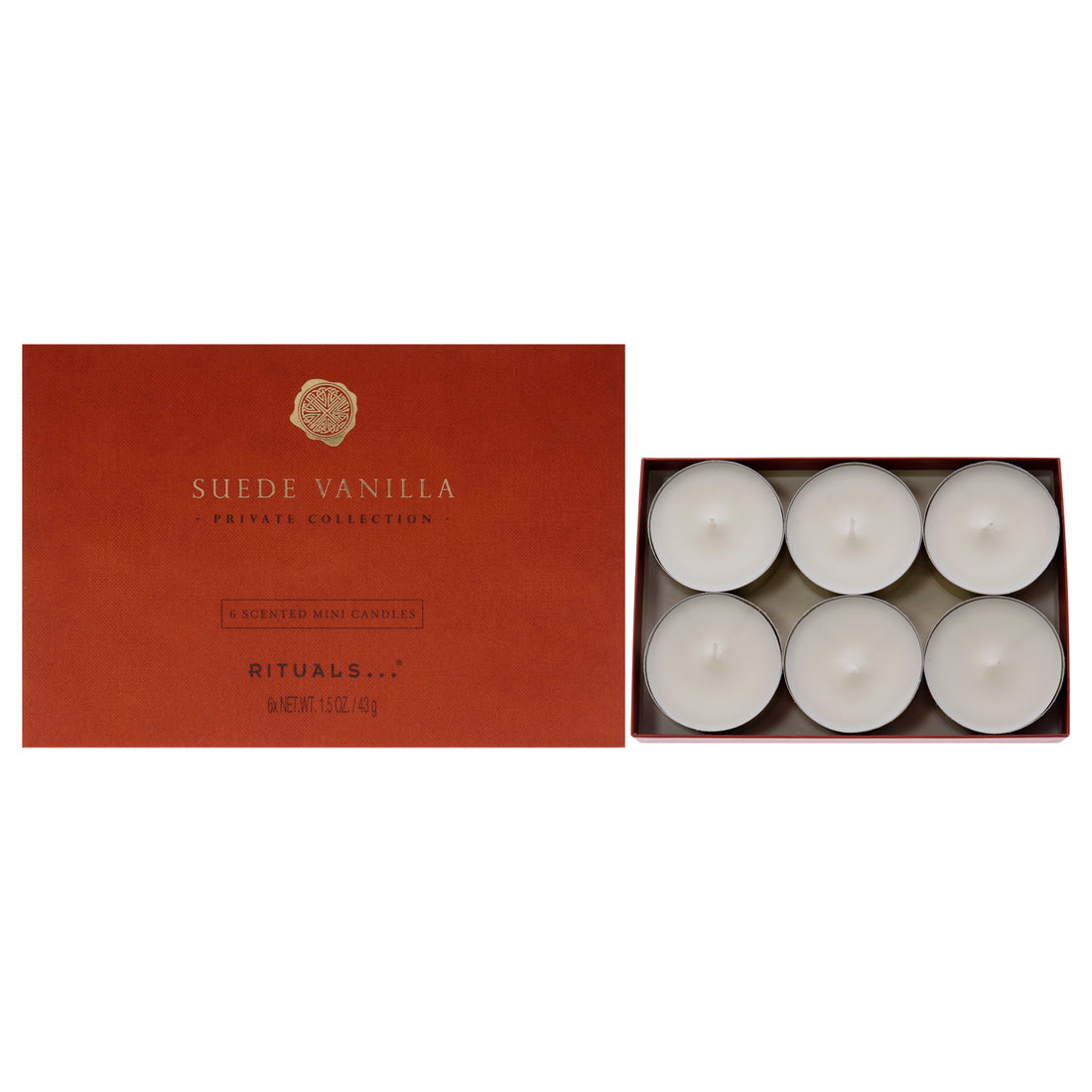 Suede Vanilla Mini Scented Candles by Rituals for Unisex - 6 x 1.5 oz Candle