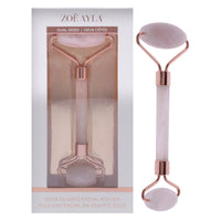 Luxurious Rose Quartz Facial Roller - Noiseless