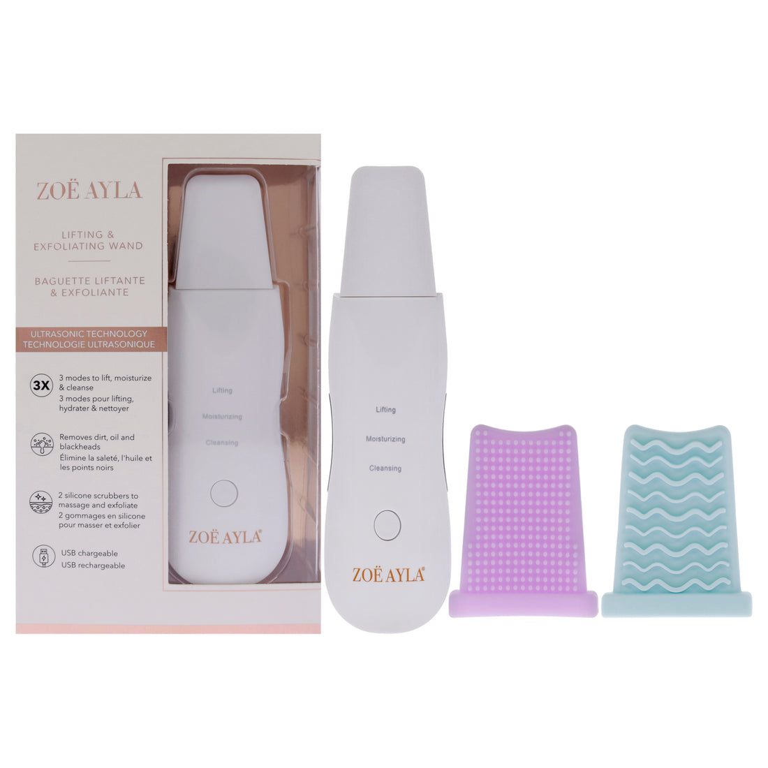 Ultrasonic and Exfoliating Wand Set