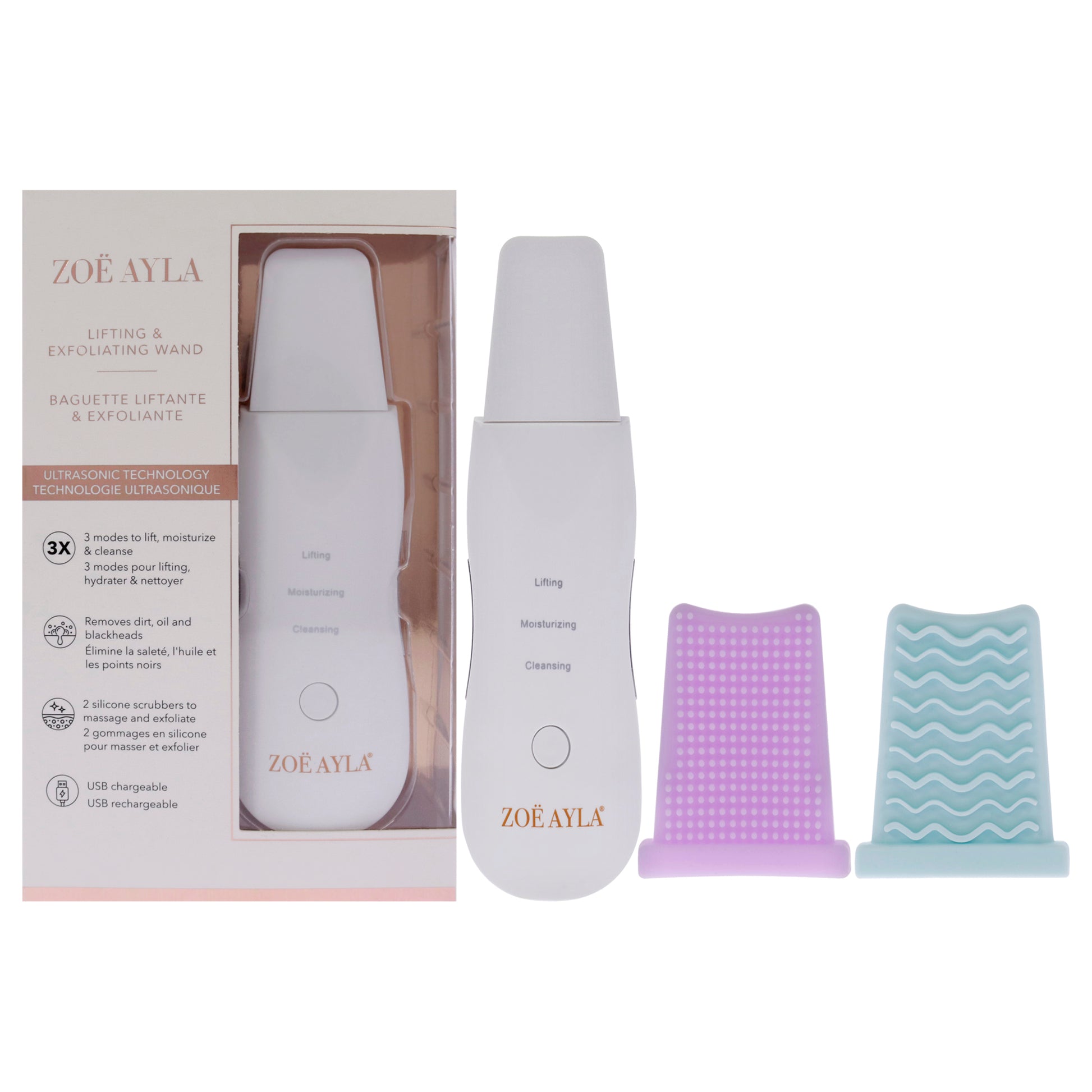 Ultrasonic and Exfoliating Wand Set