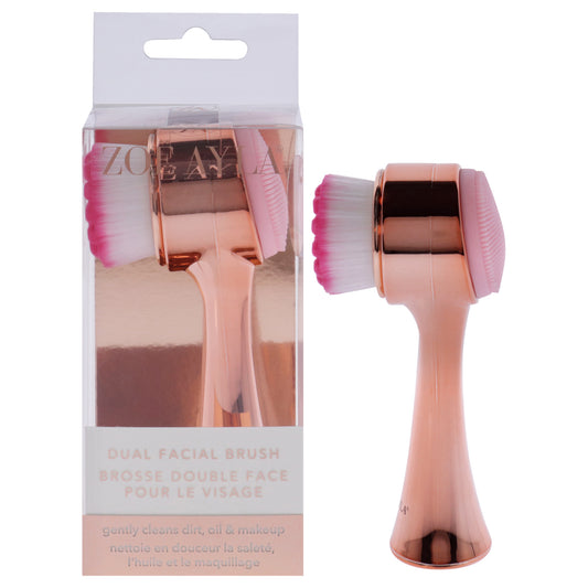 Dual Facial Cleansing Brush - Rosegold by Zoe Ayla for Women - 1 Pc Brush