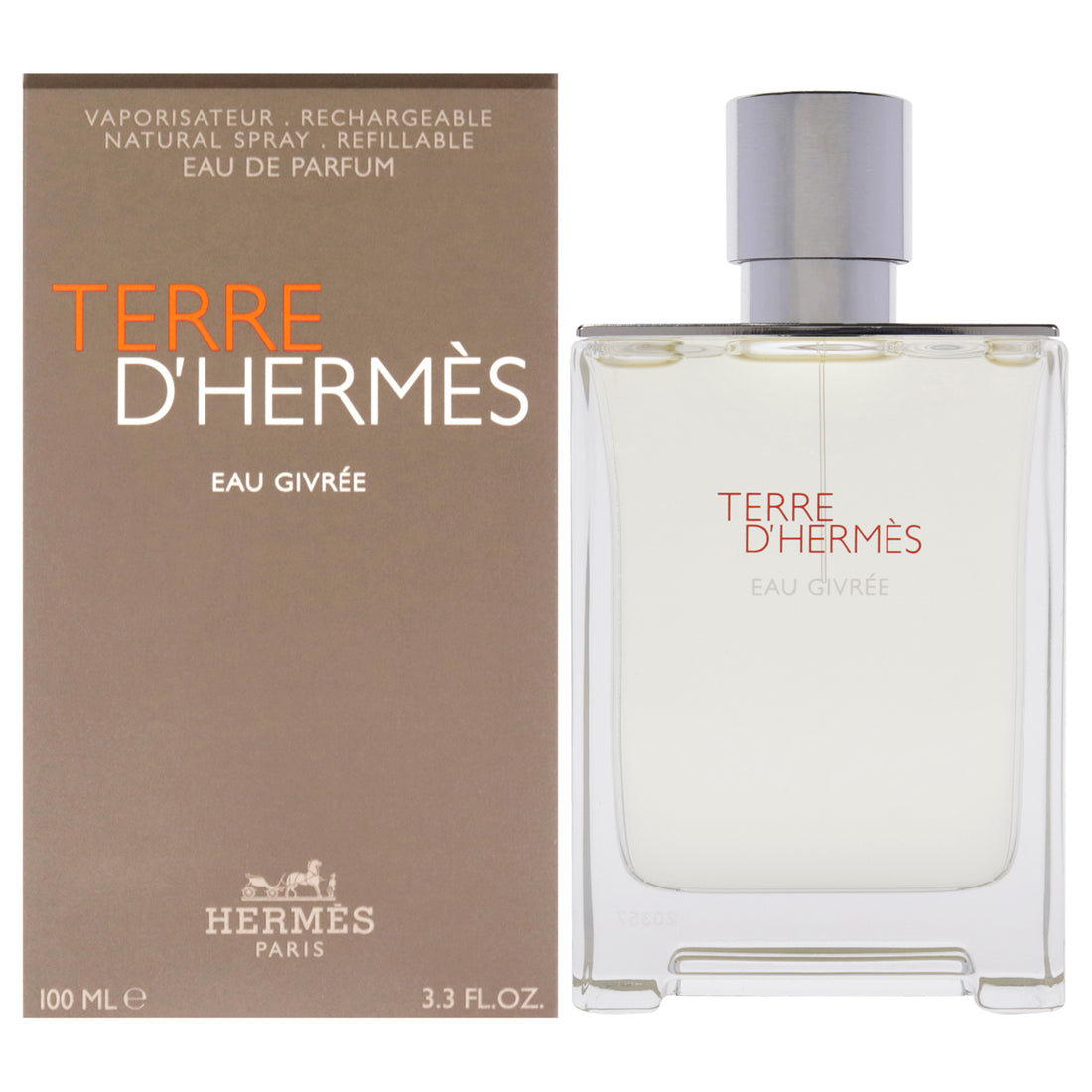 Terre DHermes Eau Givree by Hermes for Men - 3.3 oz EDP Spray