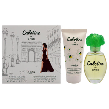 Cabotine by Parfums Gres for Women - 2 Pc Gift Set 1.7oz EDT Spray, 1.7oz Body Lotion