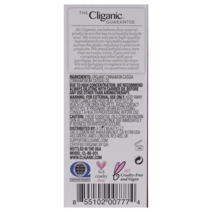 Organic Cinnamon Cassia Oil