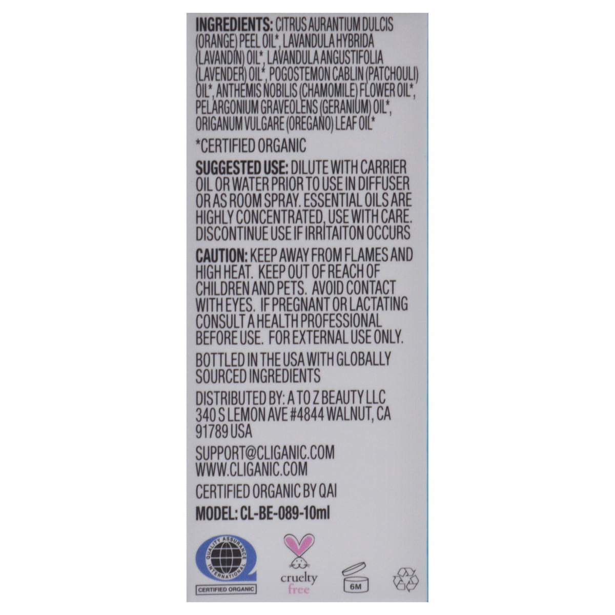 Organic Blend Oil