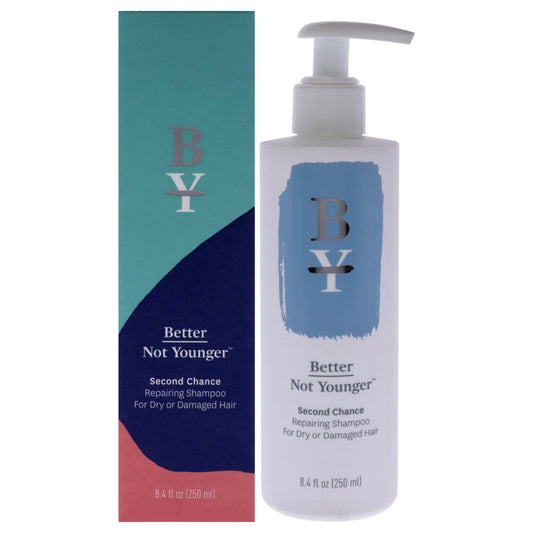 Second Chance Repairing Shampoo for Dry-Damaged Hair by Better Not Younger for Unisex - 8.4 oz Shampoo