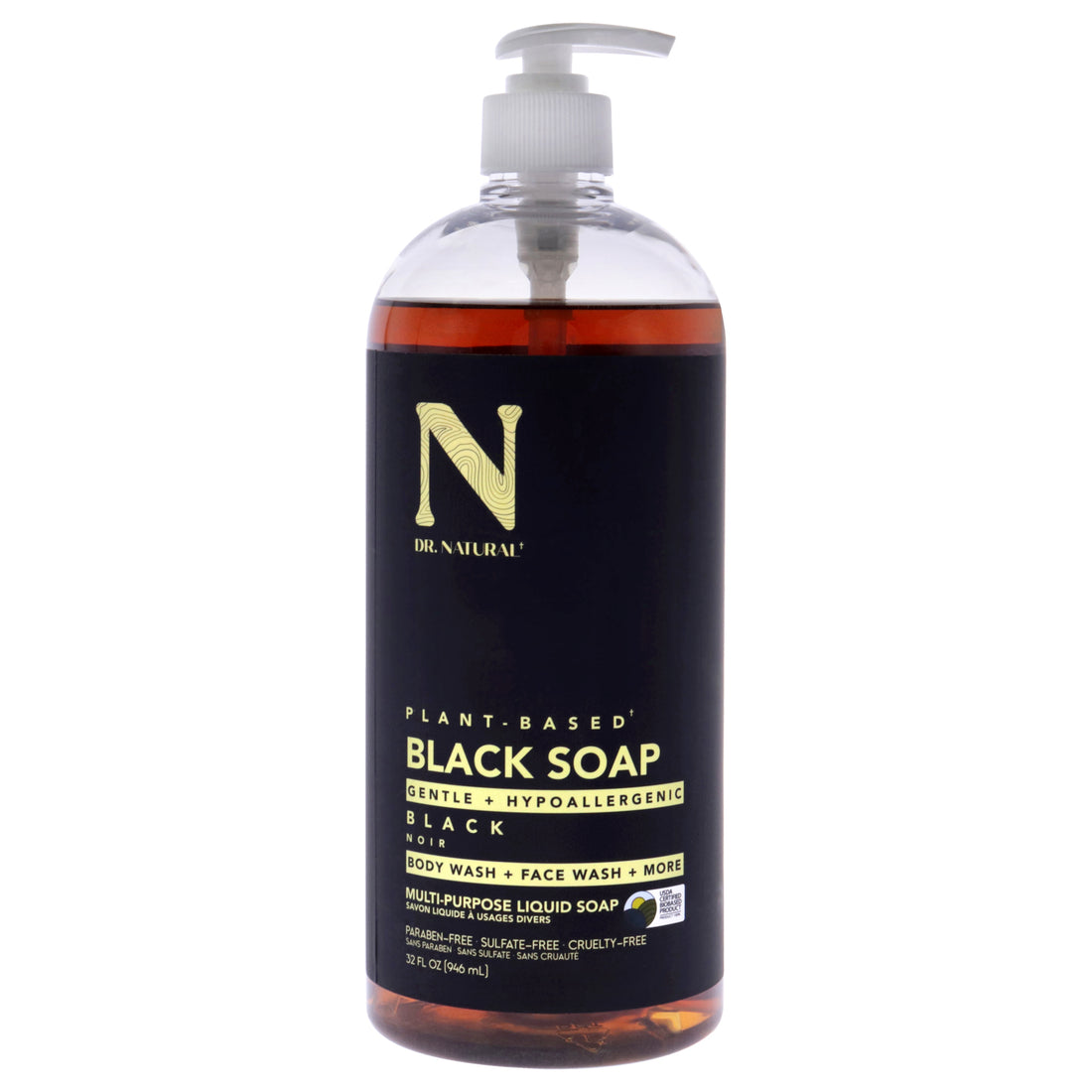 Dr. Natural Multi-Purpose Liquid Soap - Black