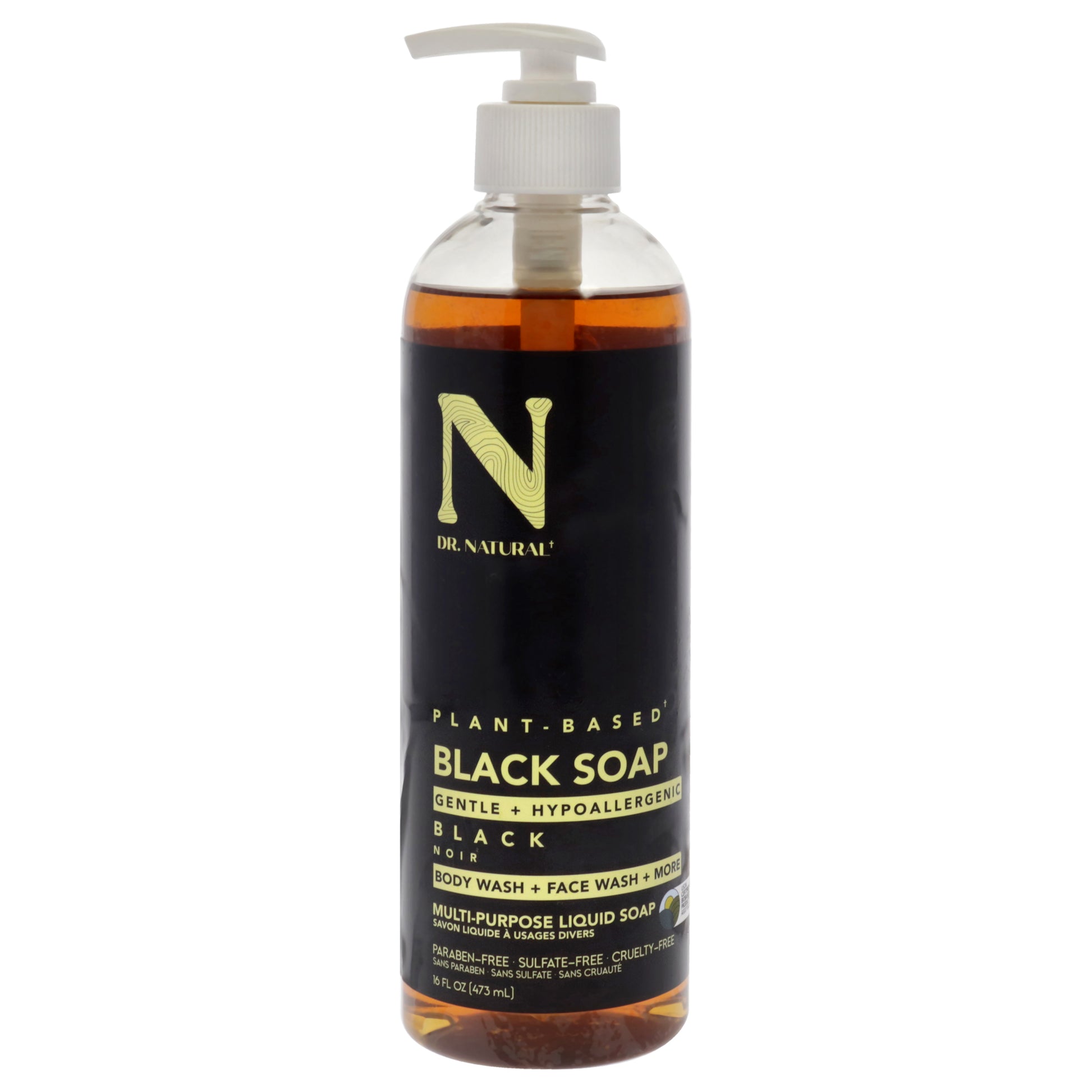 Dr. Natural Multi-Purpose Liquid Soap - Black