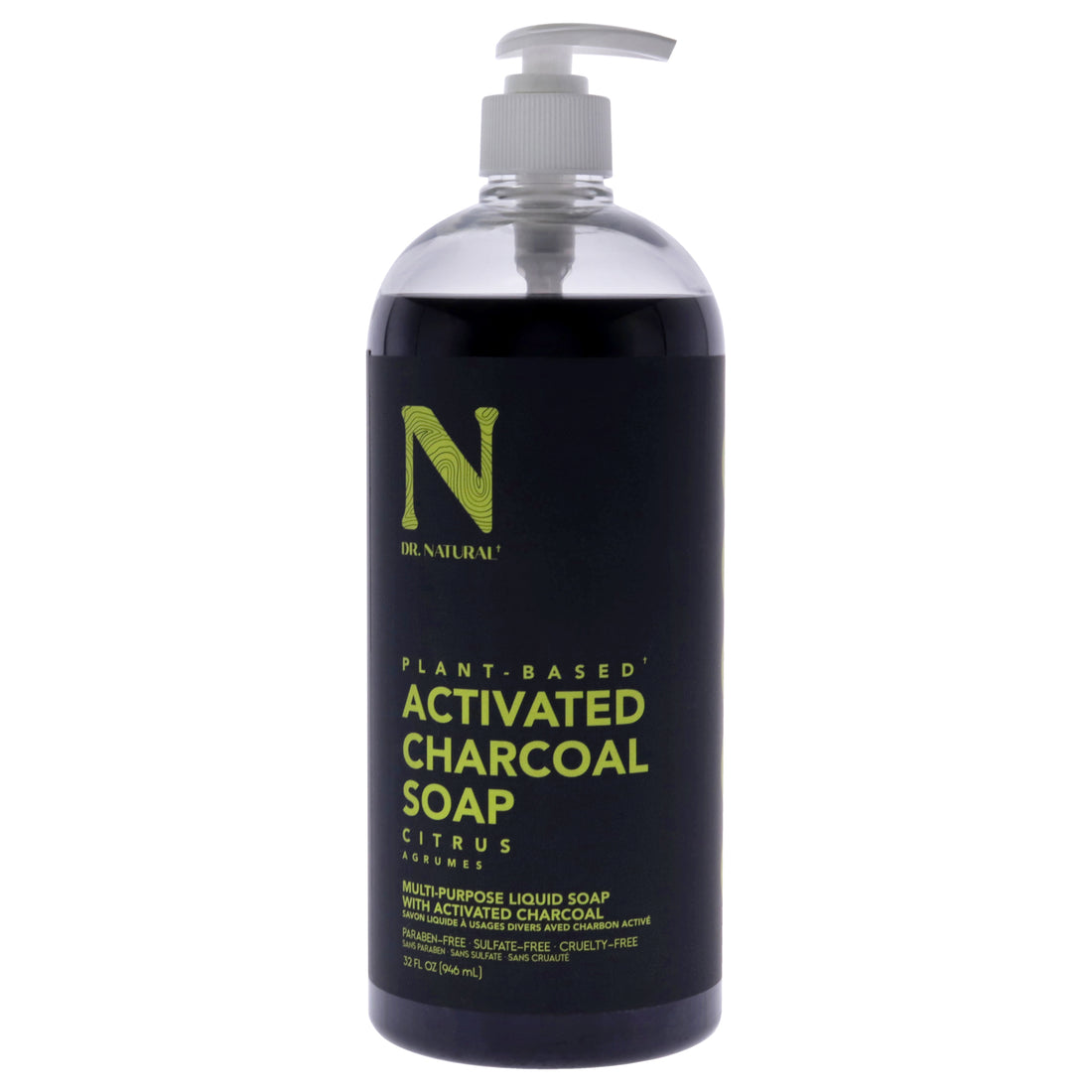 Dr. Natural Activated Charcoal Liquid Soap