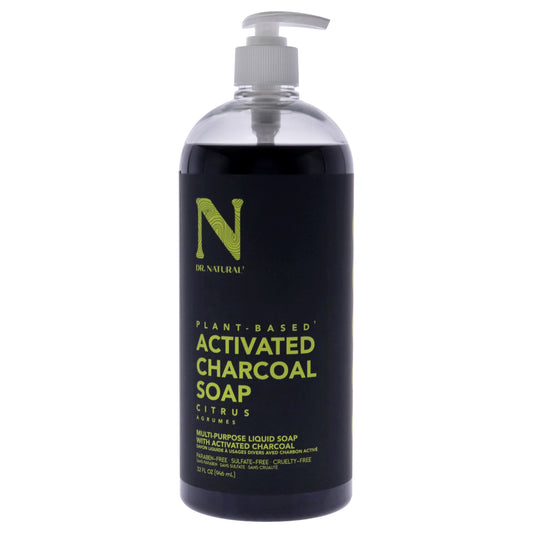 Charcoal Liquid Soap - Citrus by Dr. Natural for Unisex - 32 oz Soap