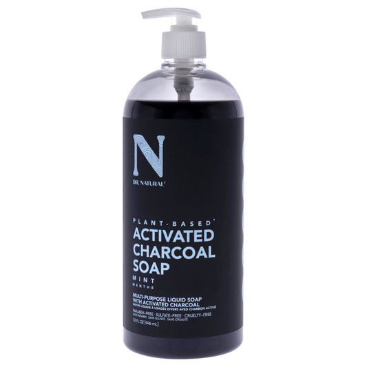 Charcoal Liquid Soap - Mint by Dr. Natural for Unisex - 32 oz Soap