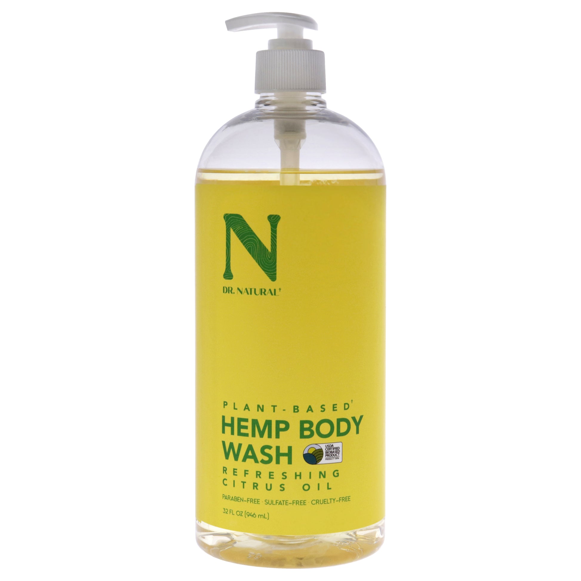 Refreshing Oil Body Wash - Hemp with Citrus