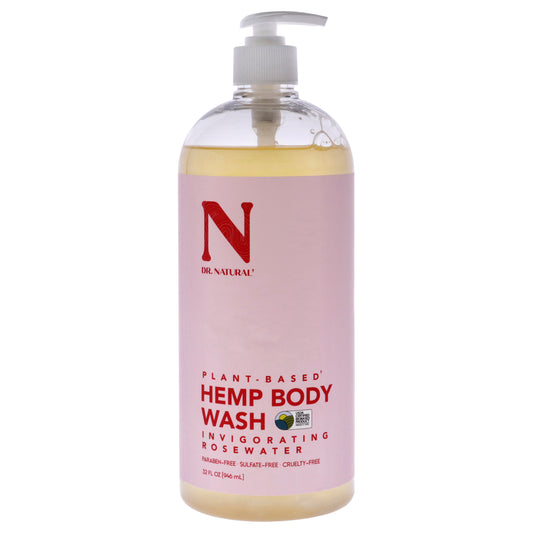 Body Wash - Hemp with Rose by Dr. Natural for Unisex - 32 oz Body Wash