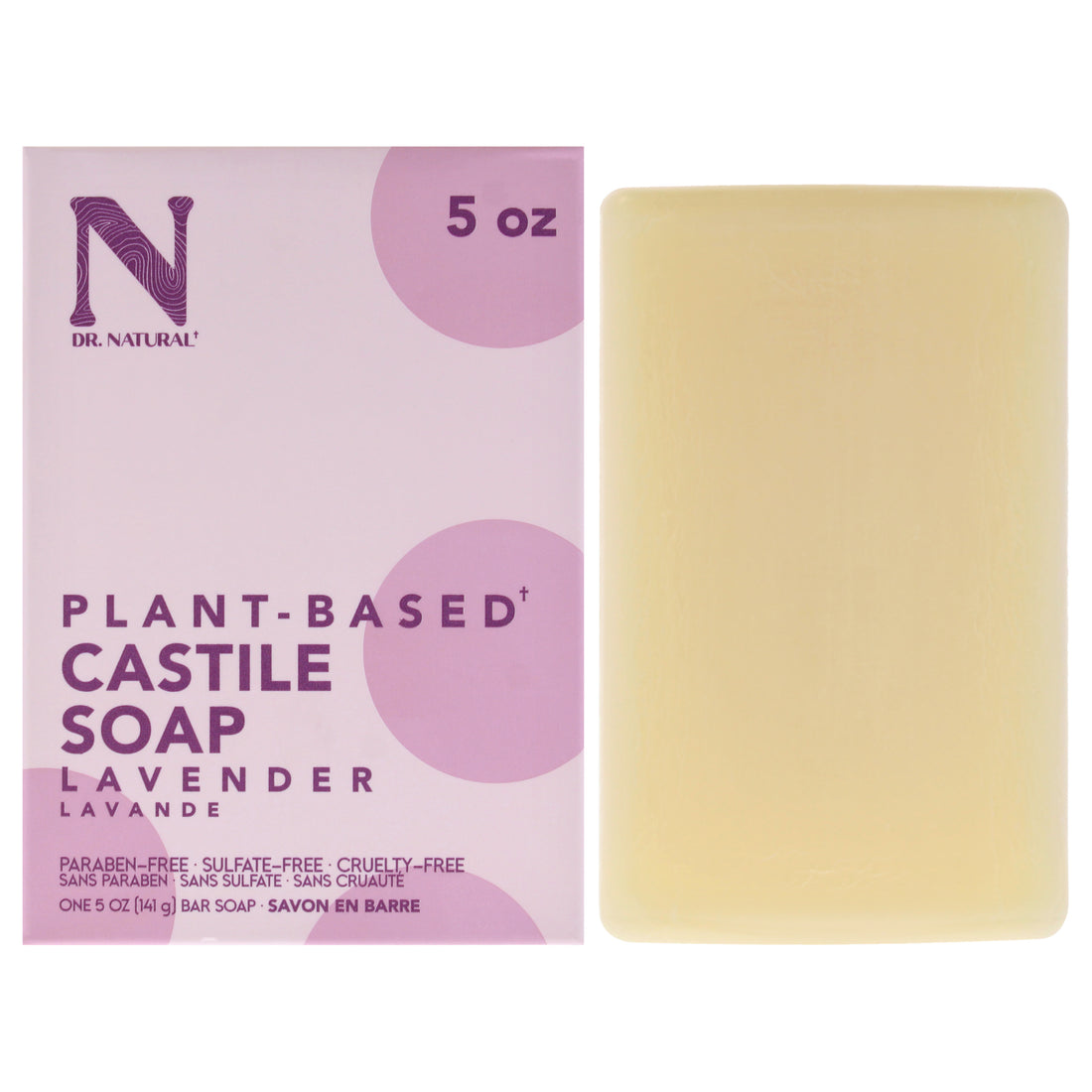 Dr. Natural Castile Bar Soap - Lavender