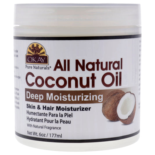 All Natural Coconut Oil Deep Moisturizer by Okay for Unisex - 6 oz Oil