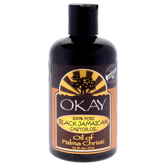 100 Percent Pure Black Jamaican Castor Oil by Okay for Unisex - 8 oz Oil