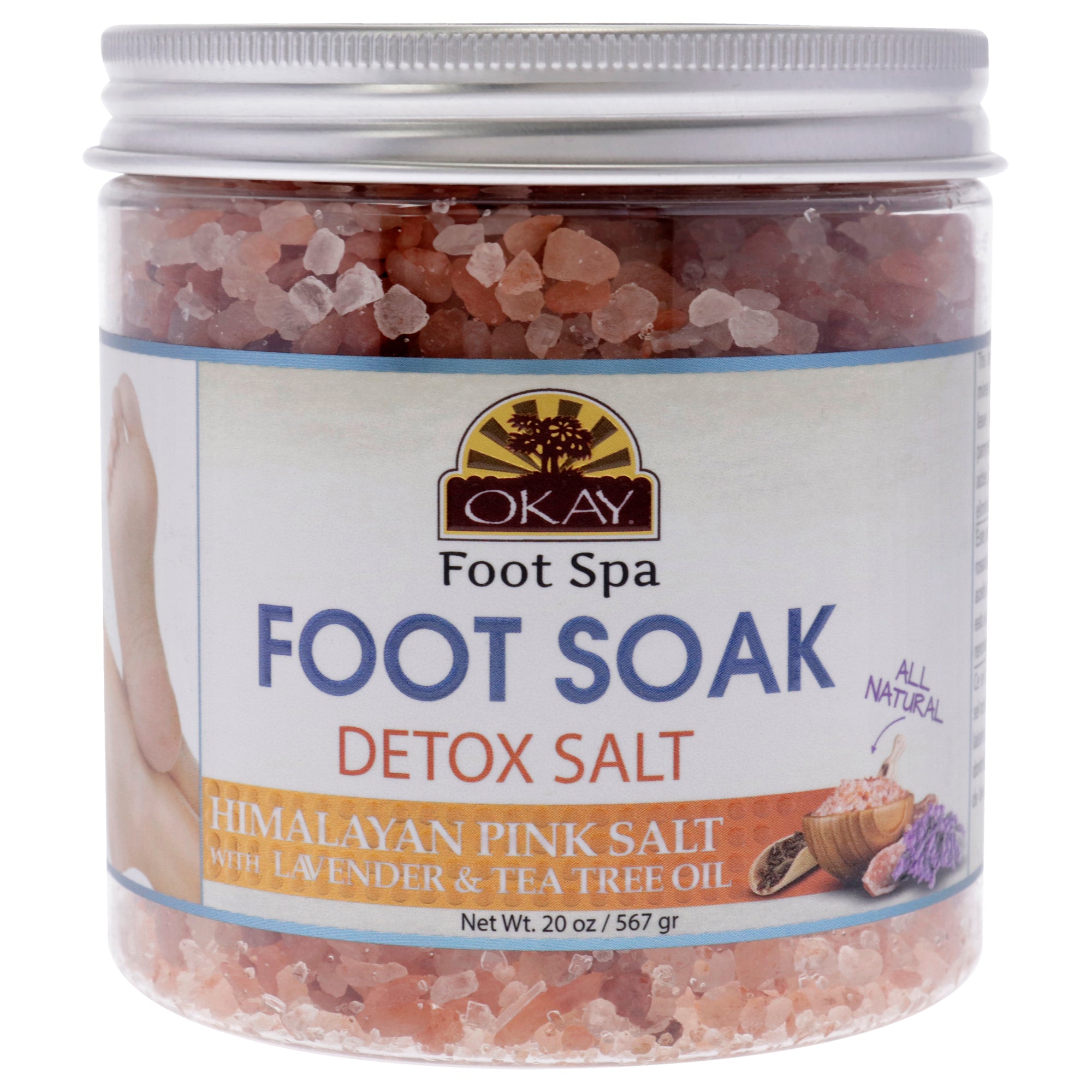 Himalayan Pink Salt - Lavender and Tea Tree by Okay for Unisex - 20 oz Scrub