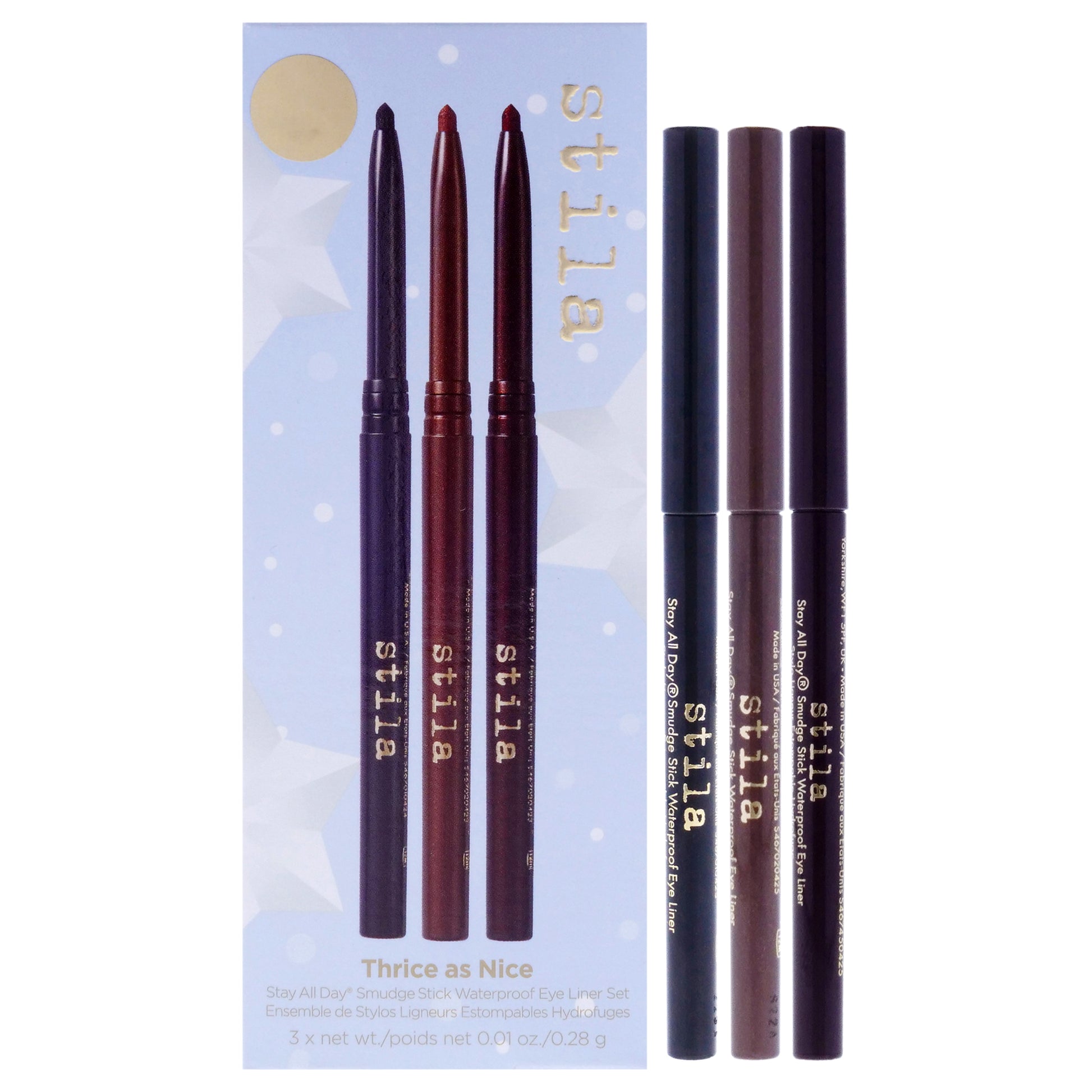 Thrice as Nice Stay All Day Smudge Stick Waterprof Eye Liner Set