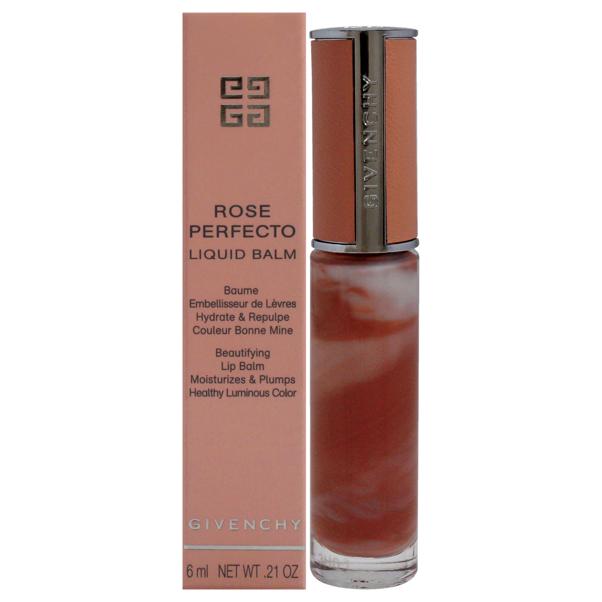 Rose Perfecto Tinted Liquid Lip Balm - N110 Milky Nude by Givenchy for Women - 0.2 oz Lip Balm